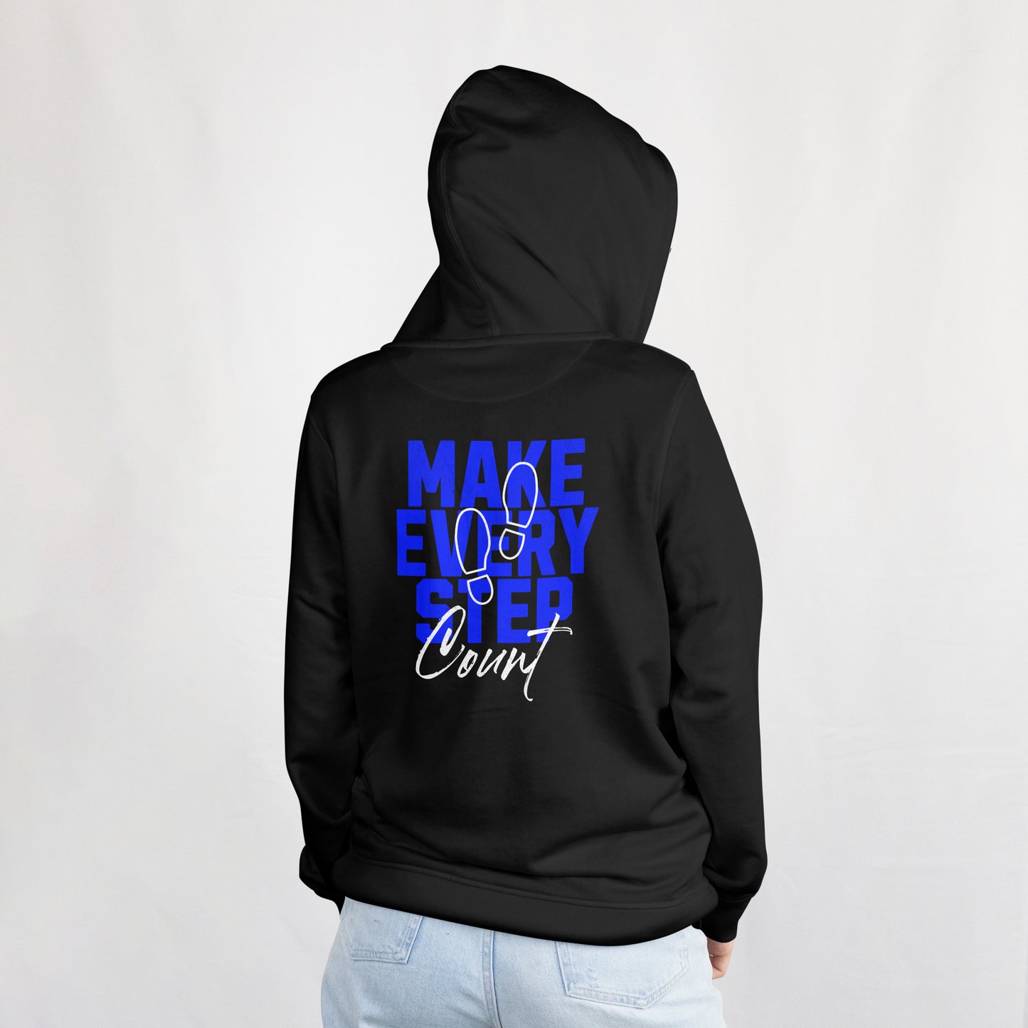 Hoodie Lass jeden Schritt zählen T-Shirt Design