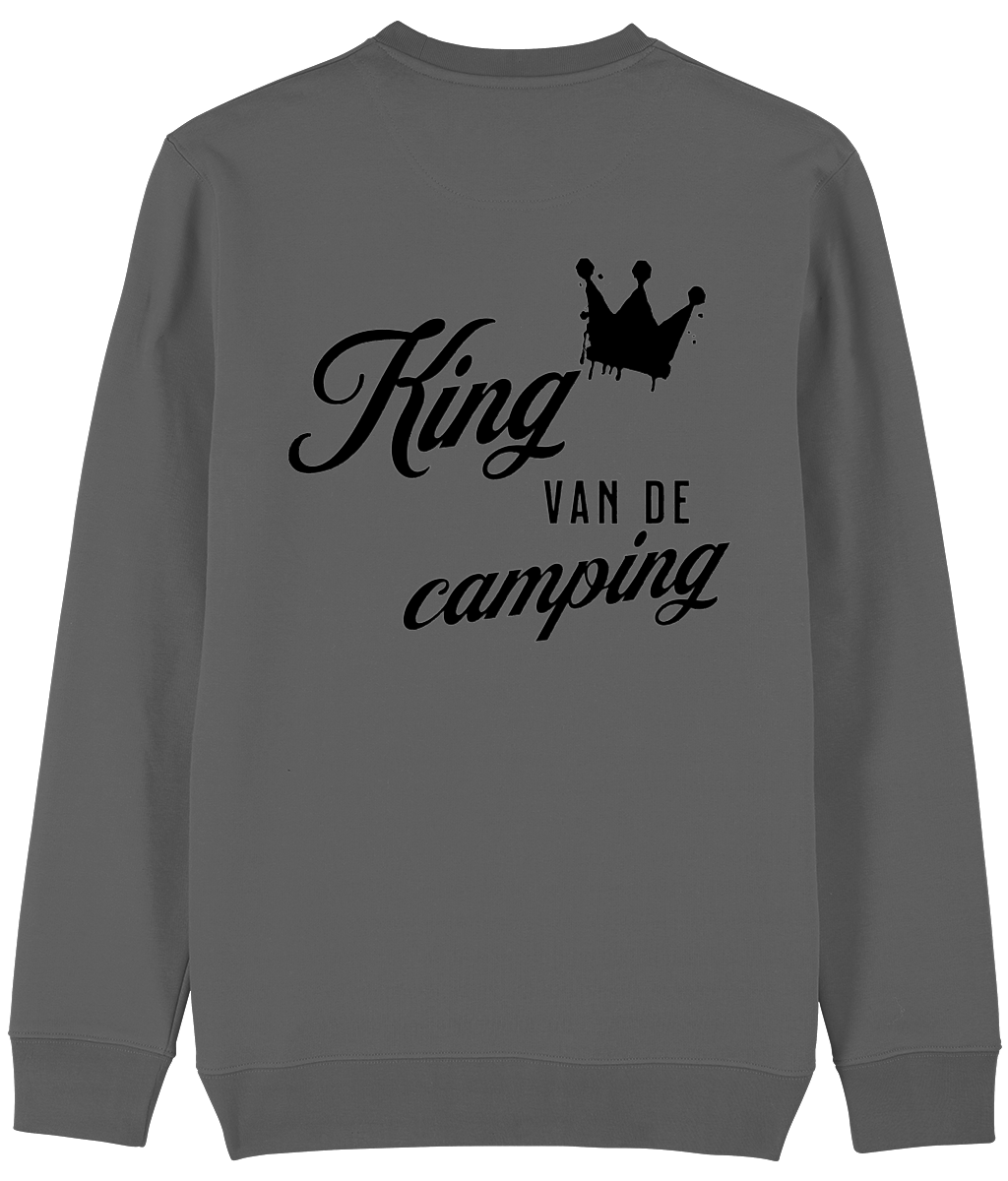 Trui king van de camping anthracite