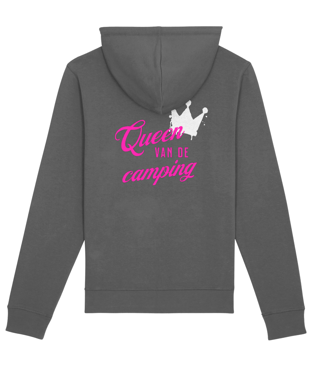 Hoodie queen van de caming anthracite