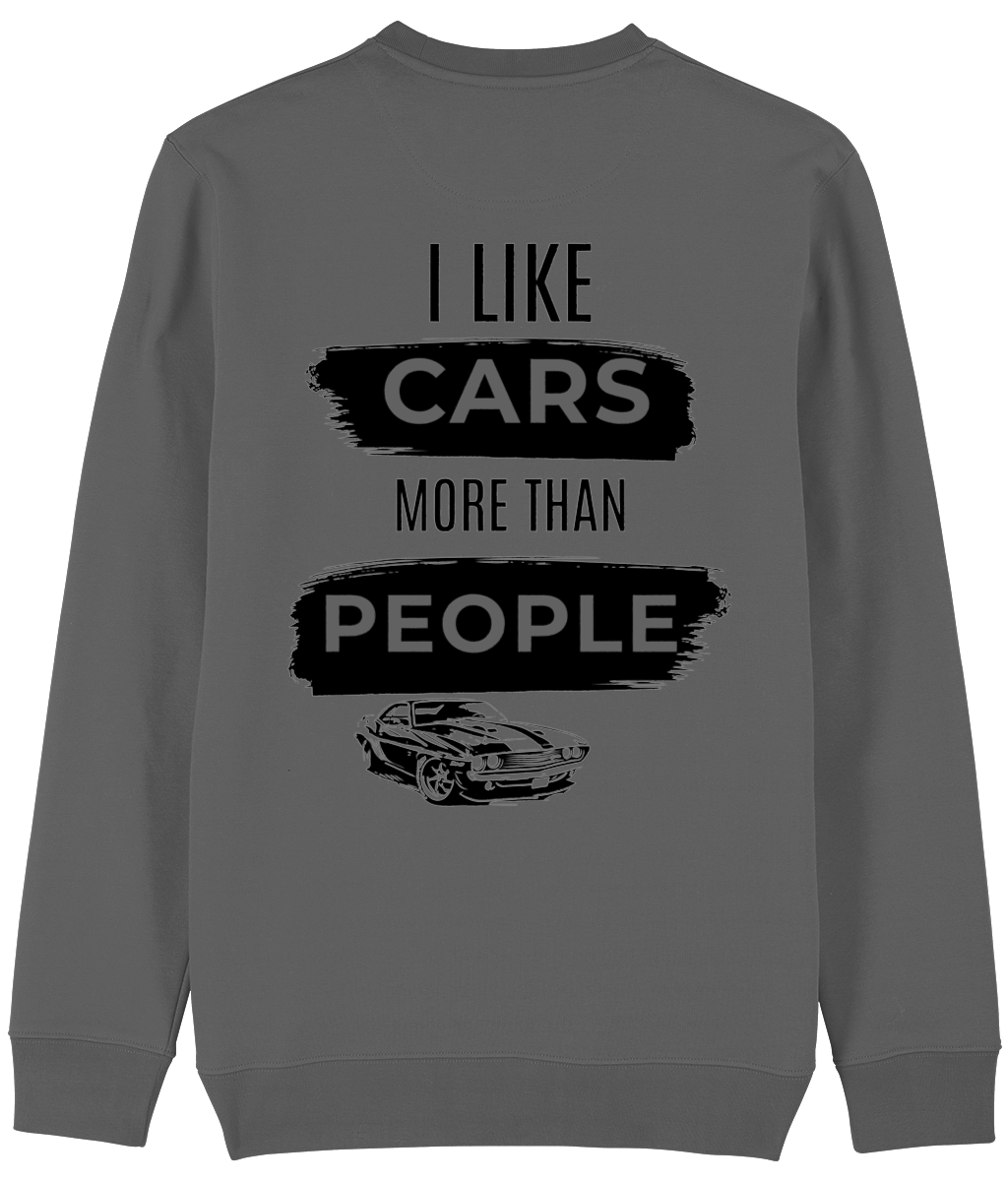 Trui I like cars more than people