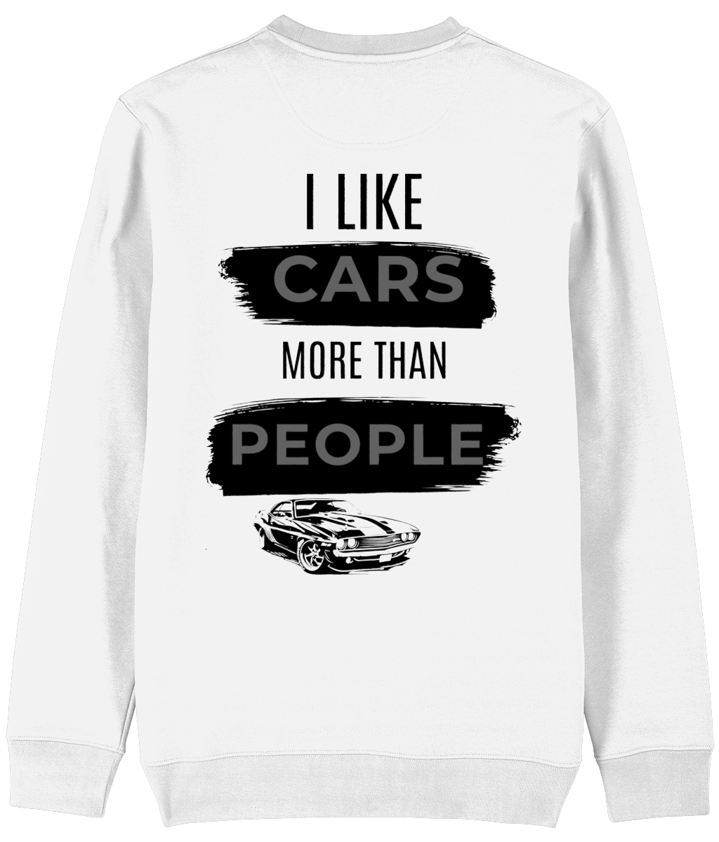 Trui I like cars more than people