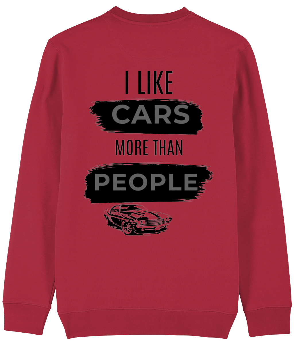 Trui I like cars more than people
