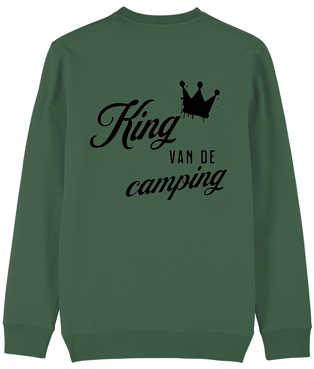 Trui king van de camping bottle green