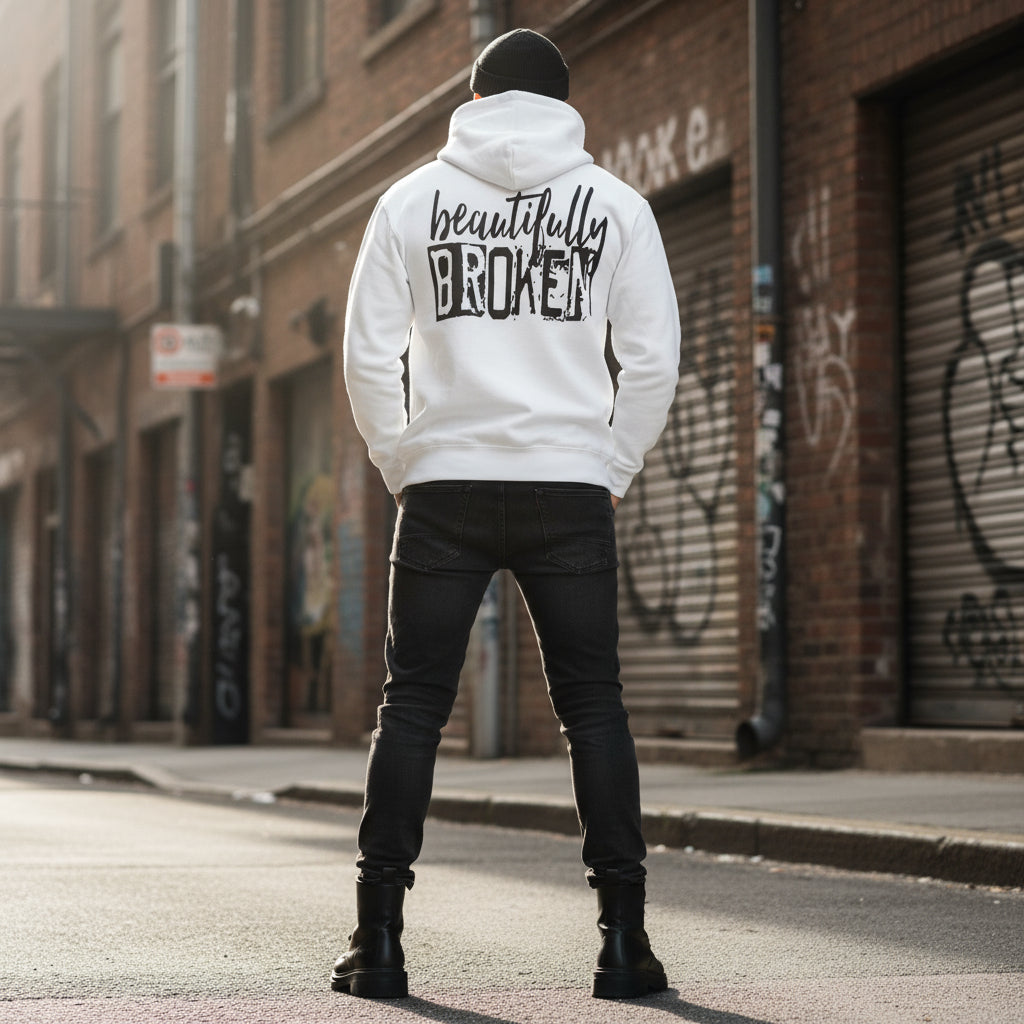 Hoodie schön kaputt