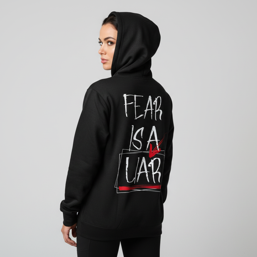 Hoodie fear is a liar 2