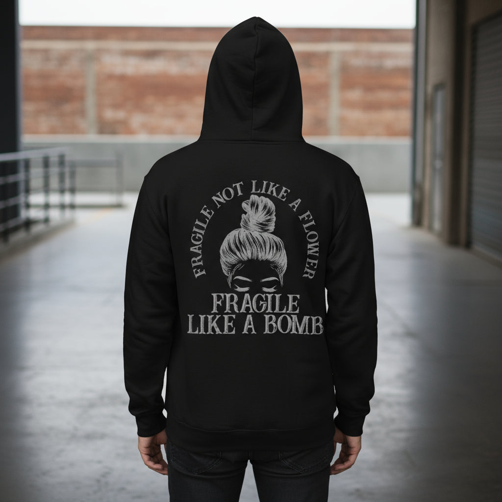 Hoodie zerbrechlich wie eine Bombe
