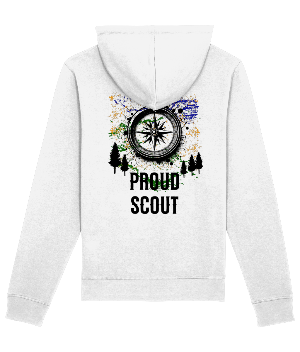 Hoodie proud scout wit
