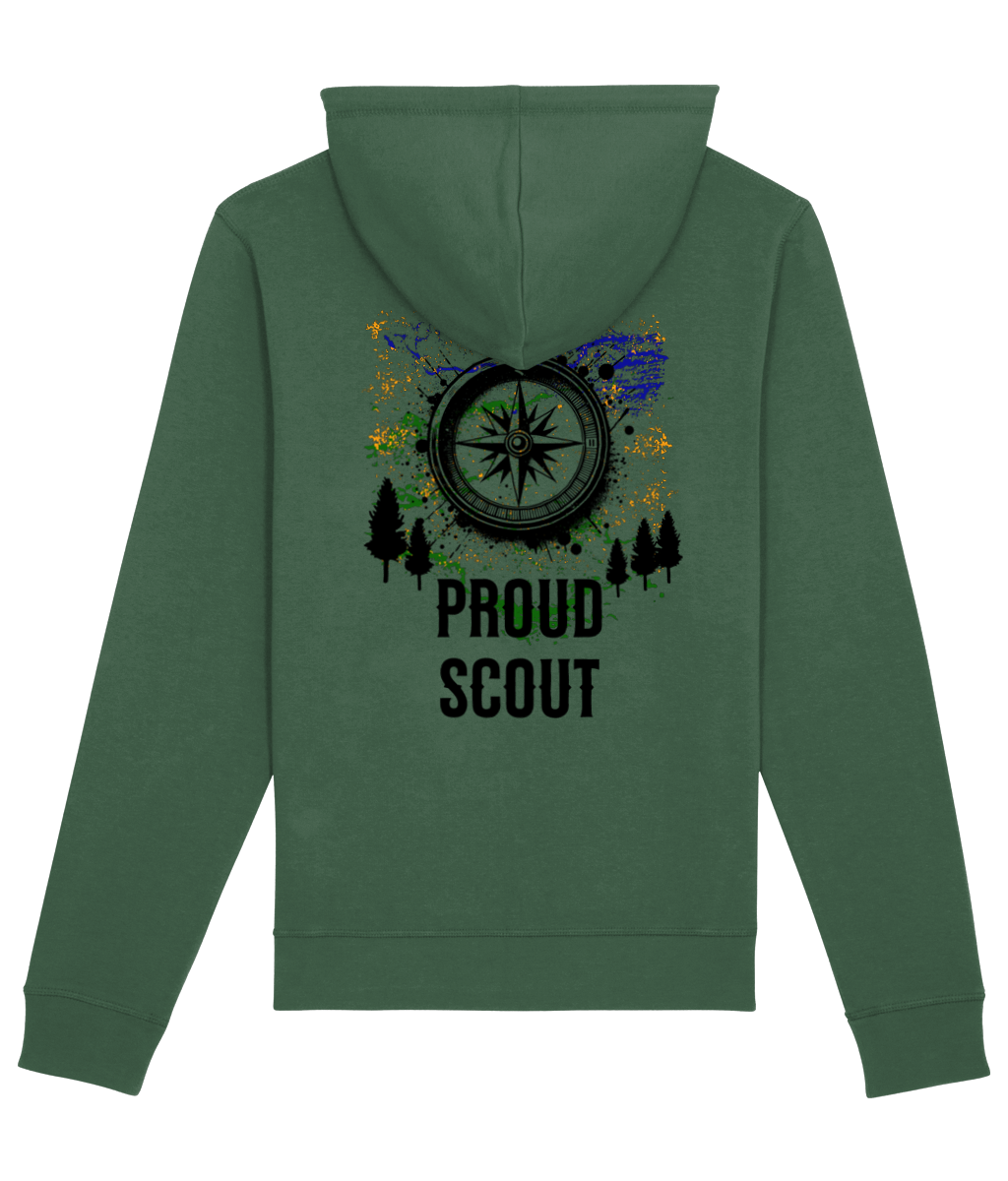 Hoodie proud scout bottle green