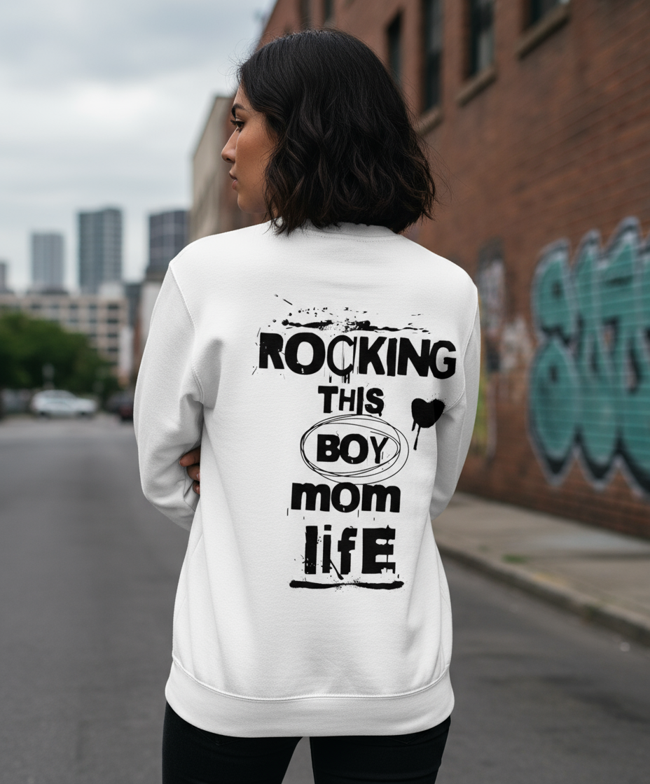 Trui Rocking this boy mom life