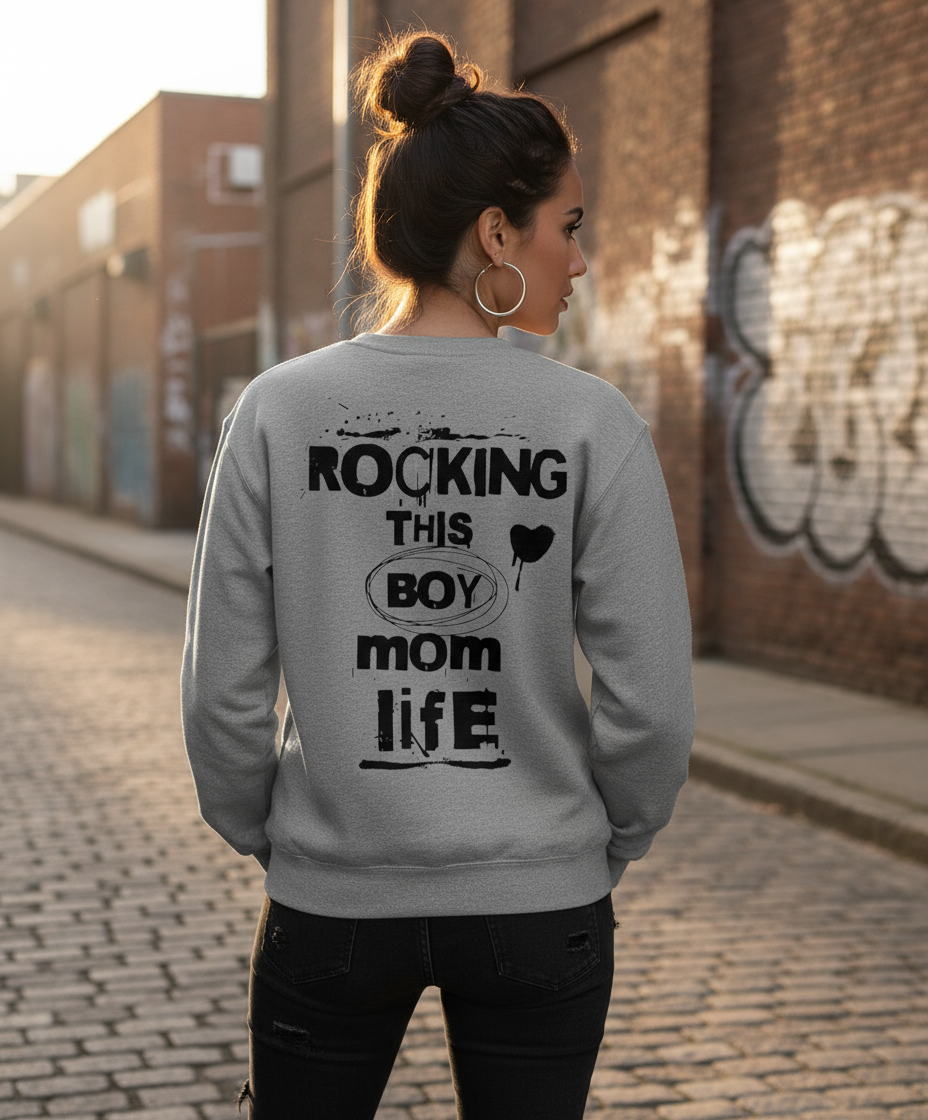 Trui Rocking this boy mom life