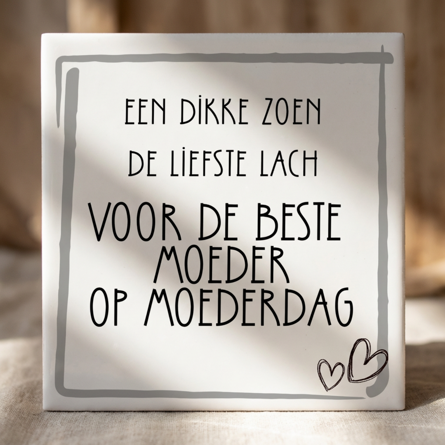 Tegel 15x15 een dikke zoen