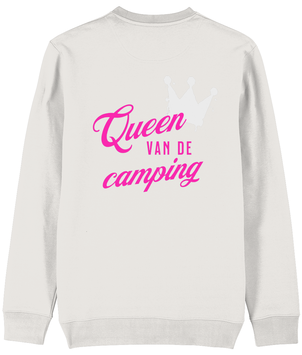 Trui queen van de camping white