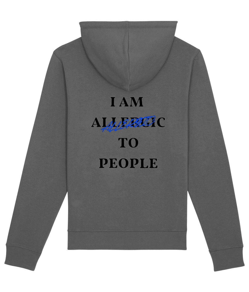 Hoodie i am allergic to people anthracite