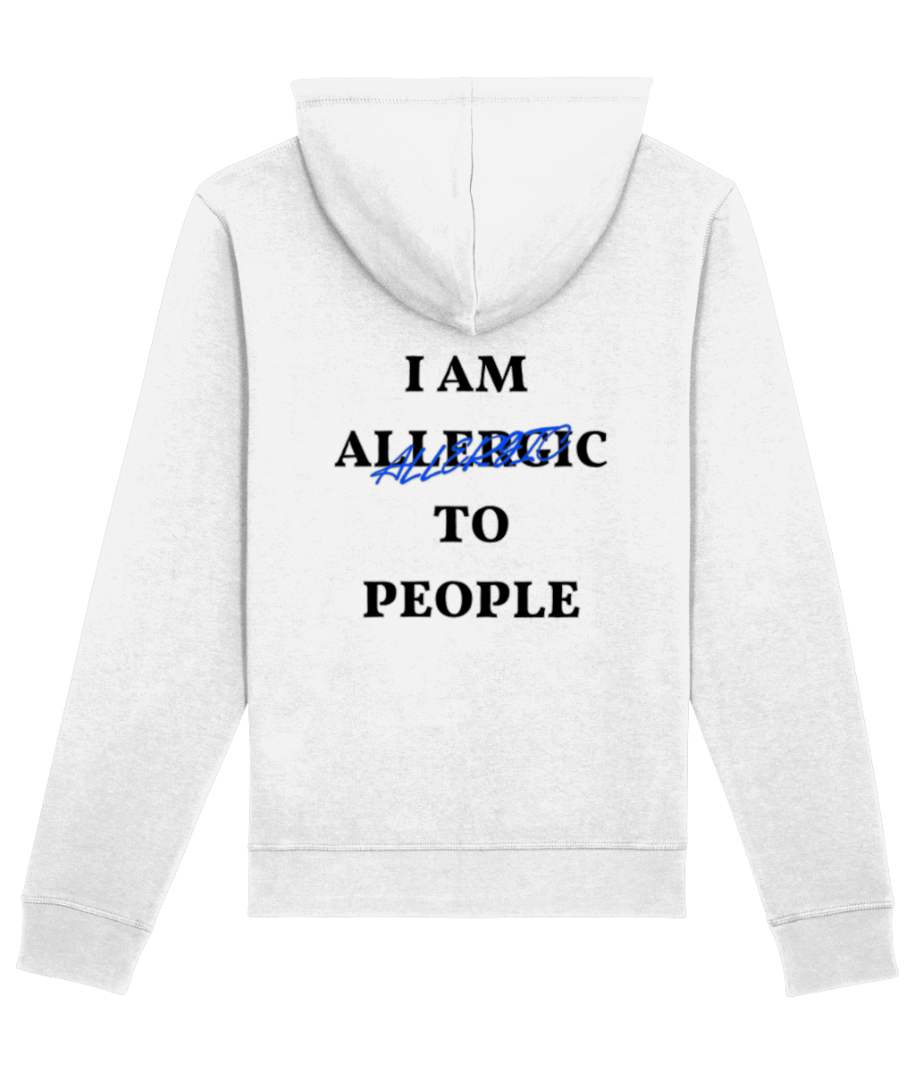 Hoodie i am allergic to people white