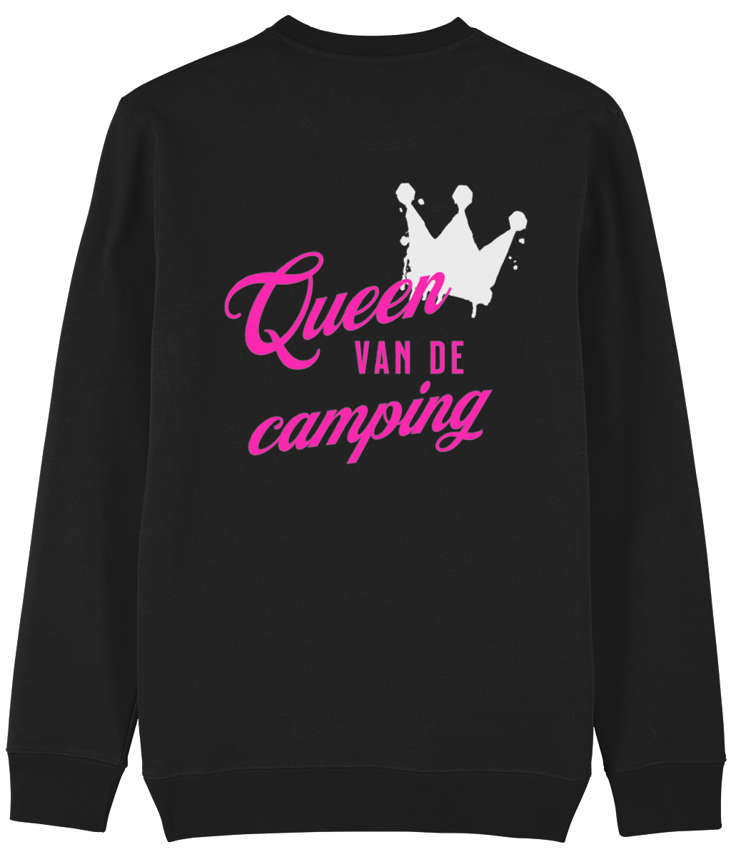 Trui queen van de camping black