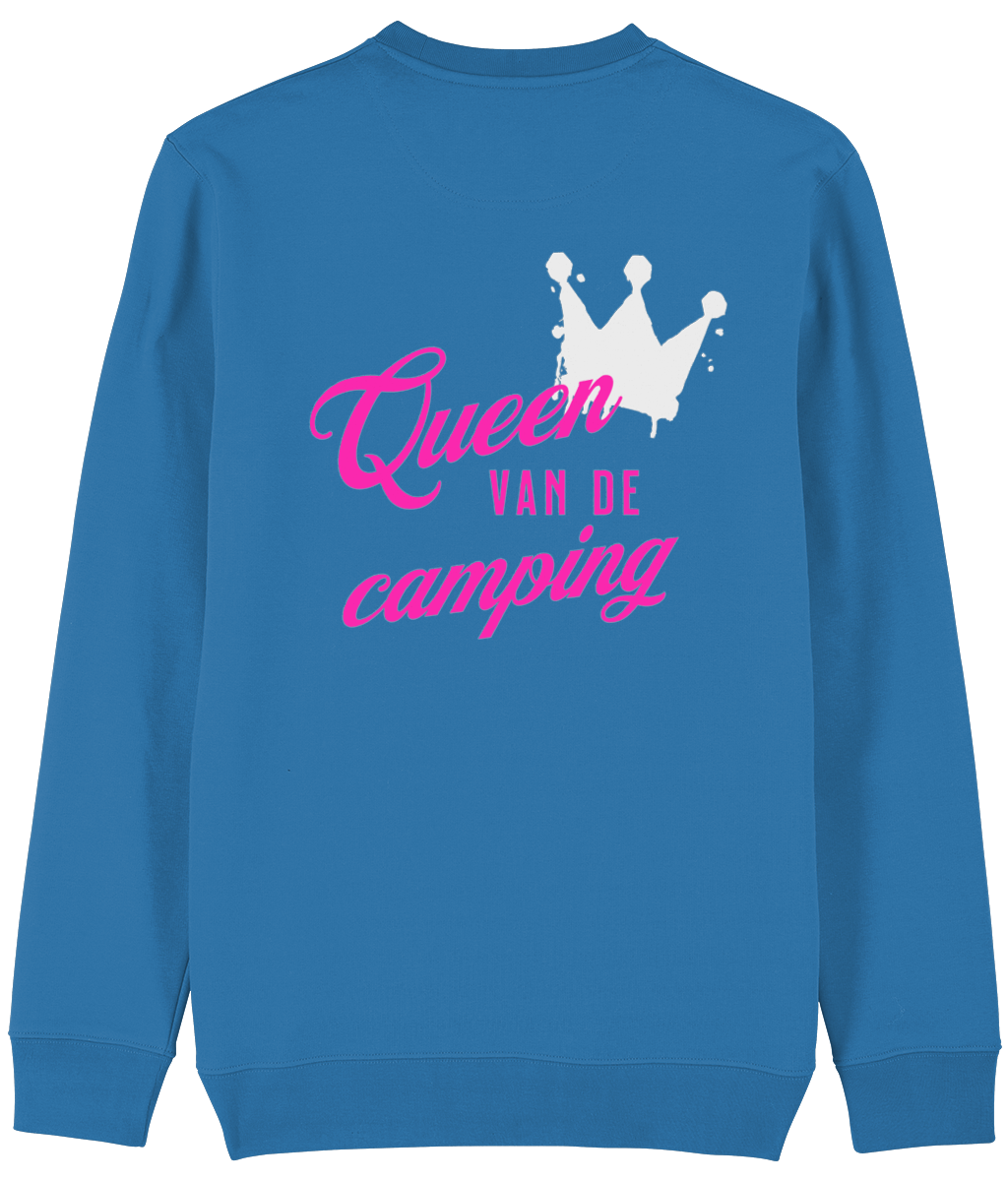 Trui queen van de camping royal blue